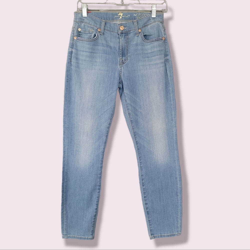 7 for All Mankind The Cropped Skinny- Puckering